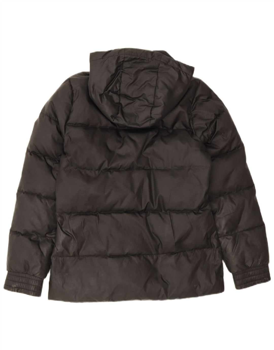 Adidas Womens Hooded Padded Jacket UK 8/10 Small Black Polyester