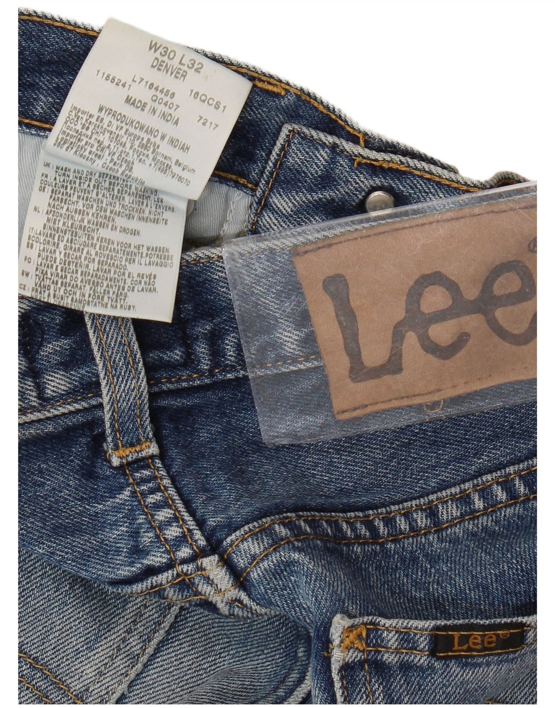 LEE Mens Denver Bootcut Jeans W30 L29 Blue Cotton