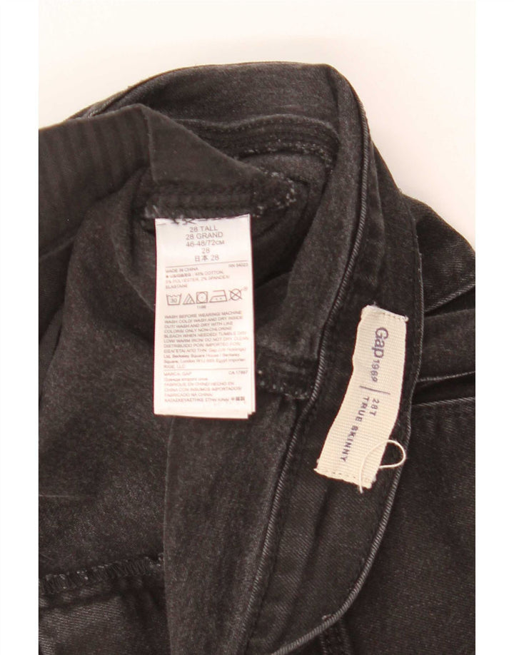 Gap Womens Skinny Jeans W28 L32 Black Cotton