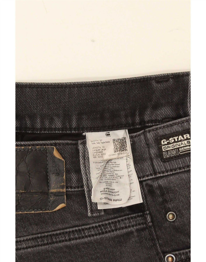 G-Star Mens Straight Jeans W30 L32 Grey Cotton