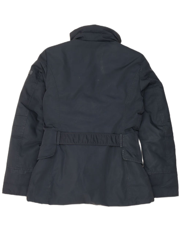 PEUTEREY Womens Padded Jacket IT 46 Large Navy Blue Polyester