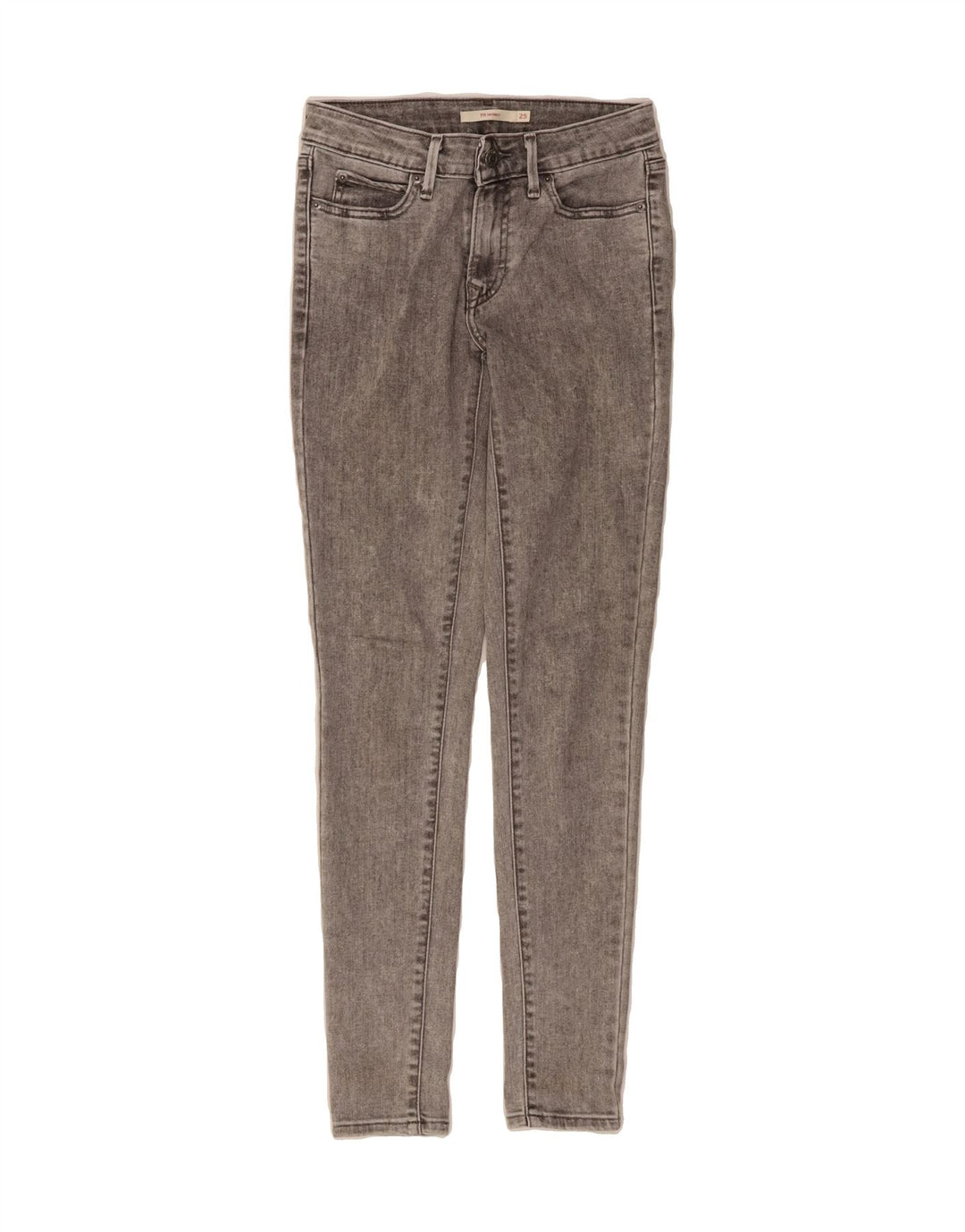 LEVI'S Womens 711 Skinny Jeans W25 L30 Grey Cotton Vintage Levi's and Second-Hand Levi's from Messina Hembry 