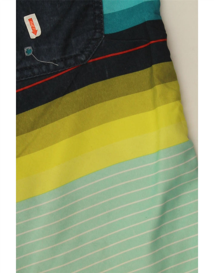 Billabong Boys Swimming Shorts 15-16 Years Multicoloured Striped Polyester