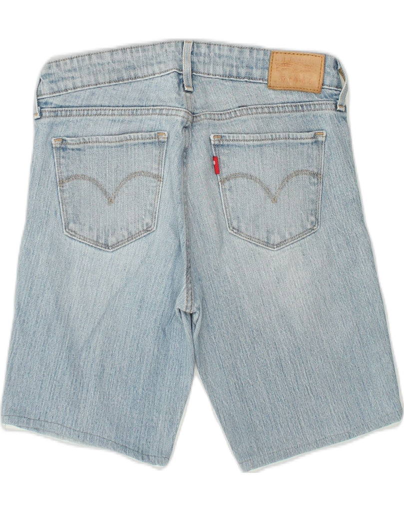 LEVI'S Womens 711 Denim Shorts W25 XS Blue Cotton | Vintage Levi's | Thrift | Second-Hand Levi's | Used Clothing | Messina Hembry 