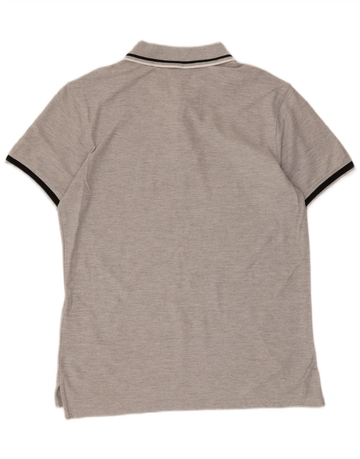 FILA Mens Polo Shirt Medium Grey Cotton