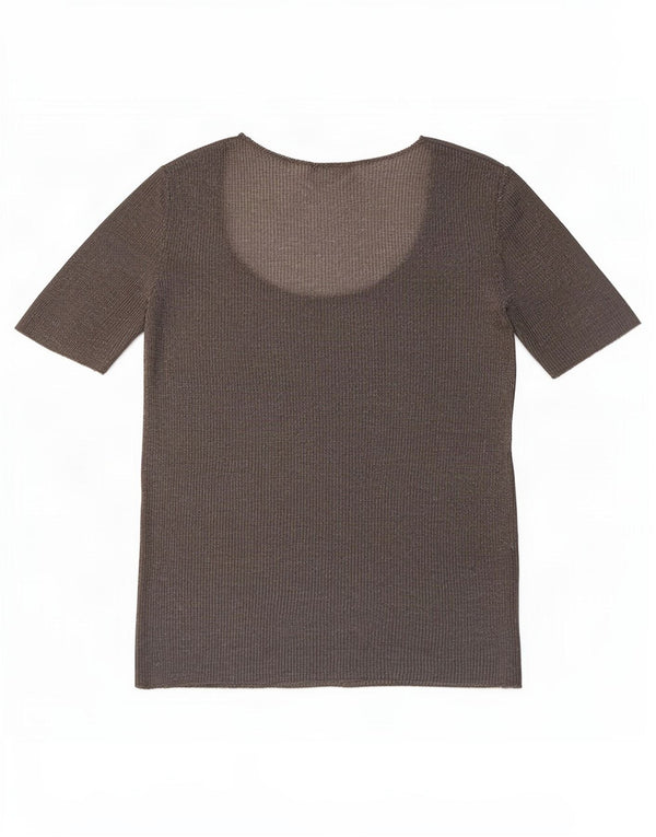 Reiss Womens Blouse Top UK 10 Small Grey Flecked