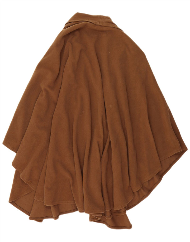 Vintage Womens Poncho Coat One Size Brown Wool