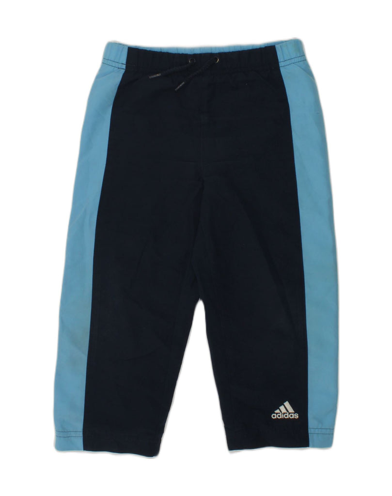 ADIDAS Boys Tracksuit Trousers 2-3 Years Blue Polyester | Vintage Adidas | Thrift | Second-Hand Adidas | Used Clothing | Messina Hembry 