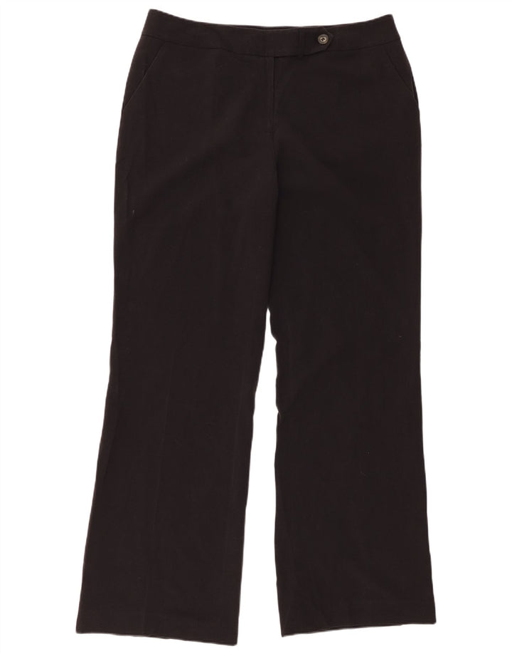 CALVIN KLEIN Womens Bootcut Chino Trousers US 12 Large W34 L32 Black