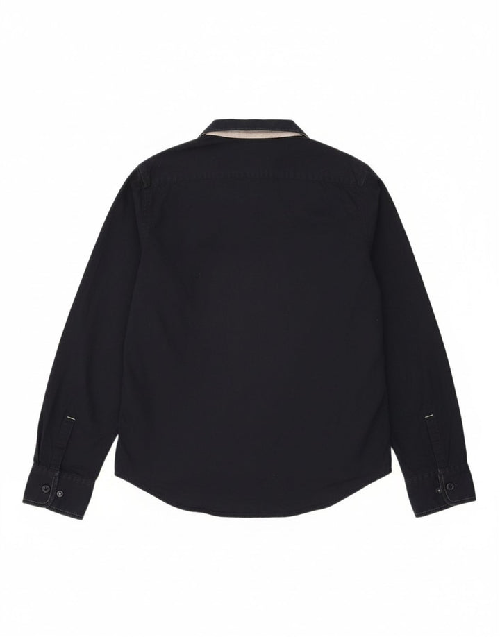 MURPHY & NYE Mens Custom Fit Shirt Small Navy Blue Cotton