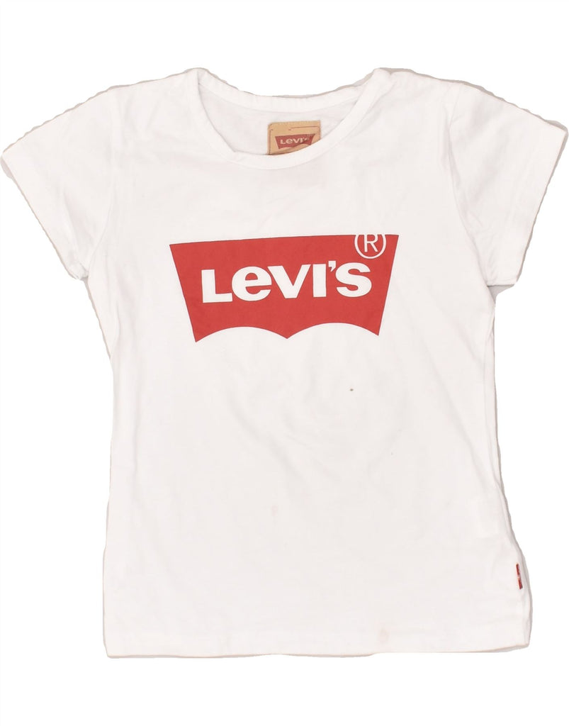 LEVI'S Boys Graphic T-Shirt Top 7-8 Years White Cotton | Vintage Levi's | Thrift | Second-Hand Levi's | Used Clothing | Messina Hembry 