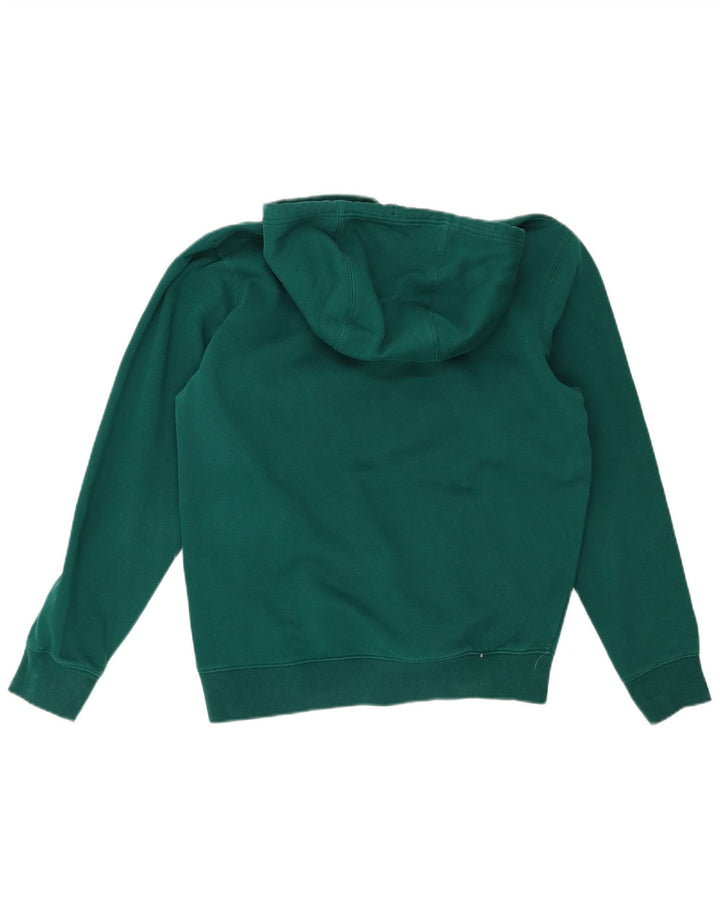 TOMMY JEANS Mens Graphic Hoodie Jumper Large Green Cotton
