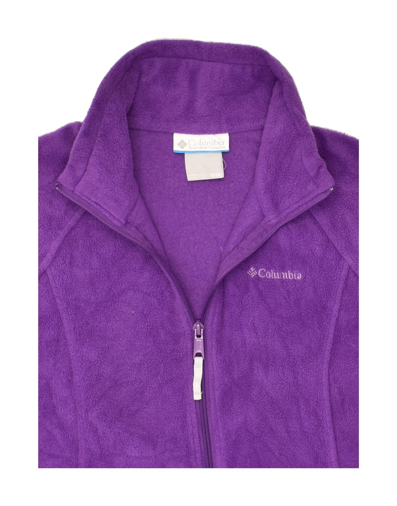 COLUMBIA Girls Fleece Jacket 15-16 Years Purple Polyester | Vintage Columbia | Thrift | Second-Hand Columbia | Used Clothing | Messina Hembry 