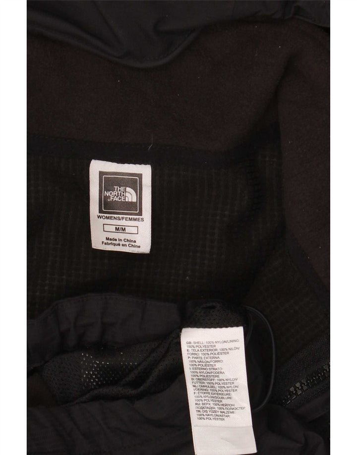 The North Face Womens Hooded Windbreaker Jacket UK 12 Medium Black