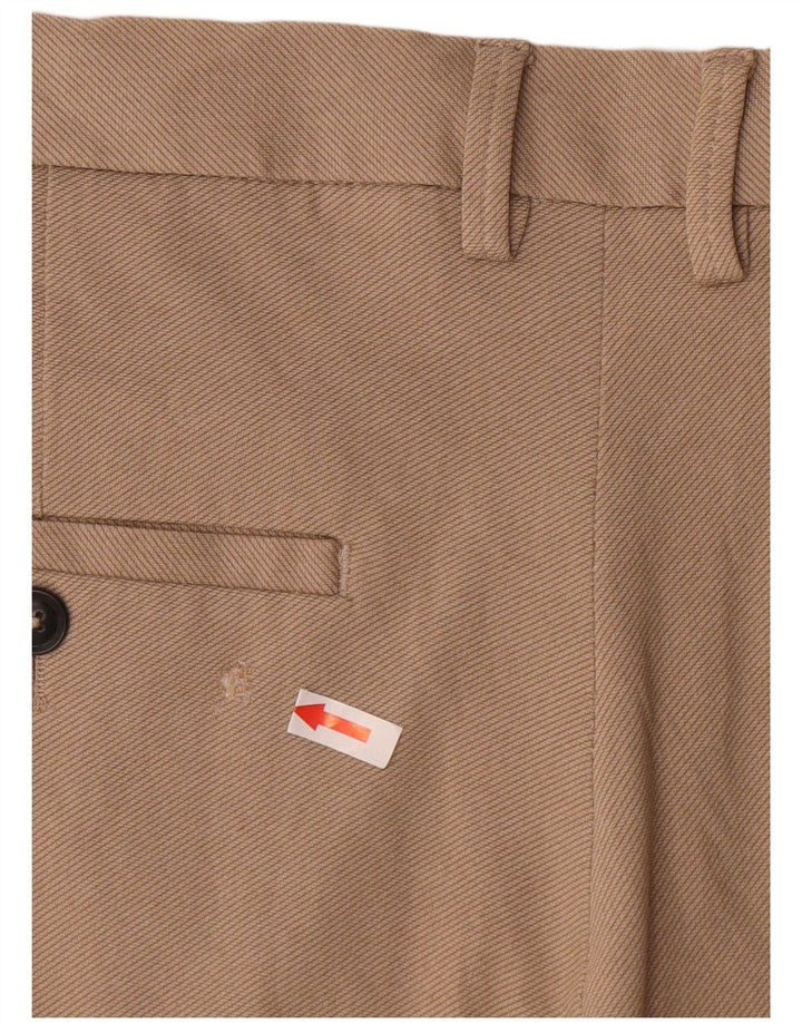 Zara Mens Chino Shorts EU 44 Large W34 Beige Viscose