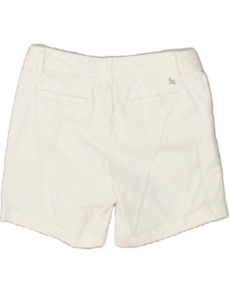 EDDIE BAUER Womens Chino Shorts US 2 XS W28 White Cotton | Vintage Eddie Bauer | Thrift | Second-Hand Eddie Bauer | Used Clothing | Messina Hembry 