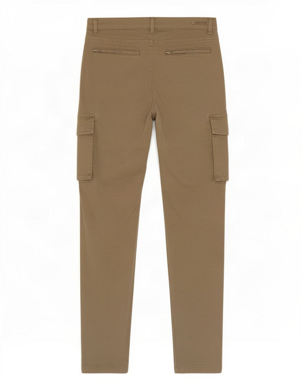 Zara Mens Straight Cargo Trousers EU 38 Small W30 L31 Khaki Cotton