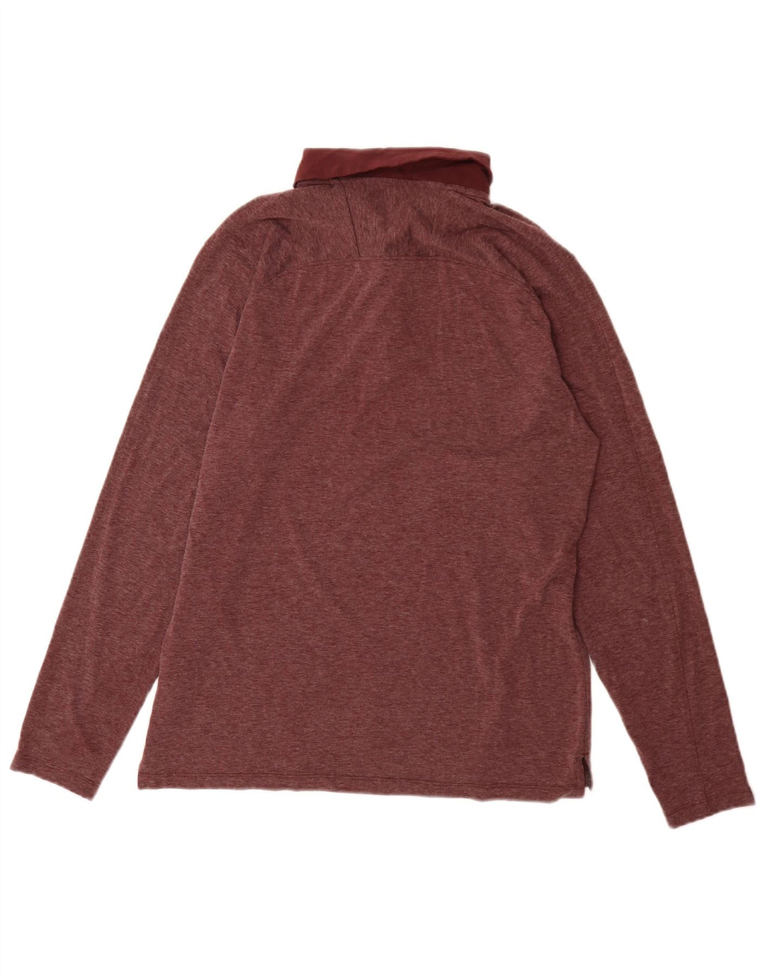 Nike Mens Golf Long Sleeve Polo Shirt Medium Burgundy Polyester