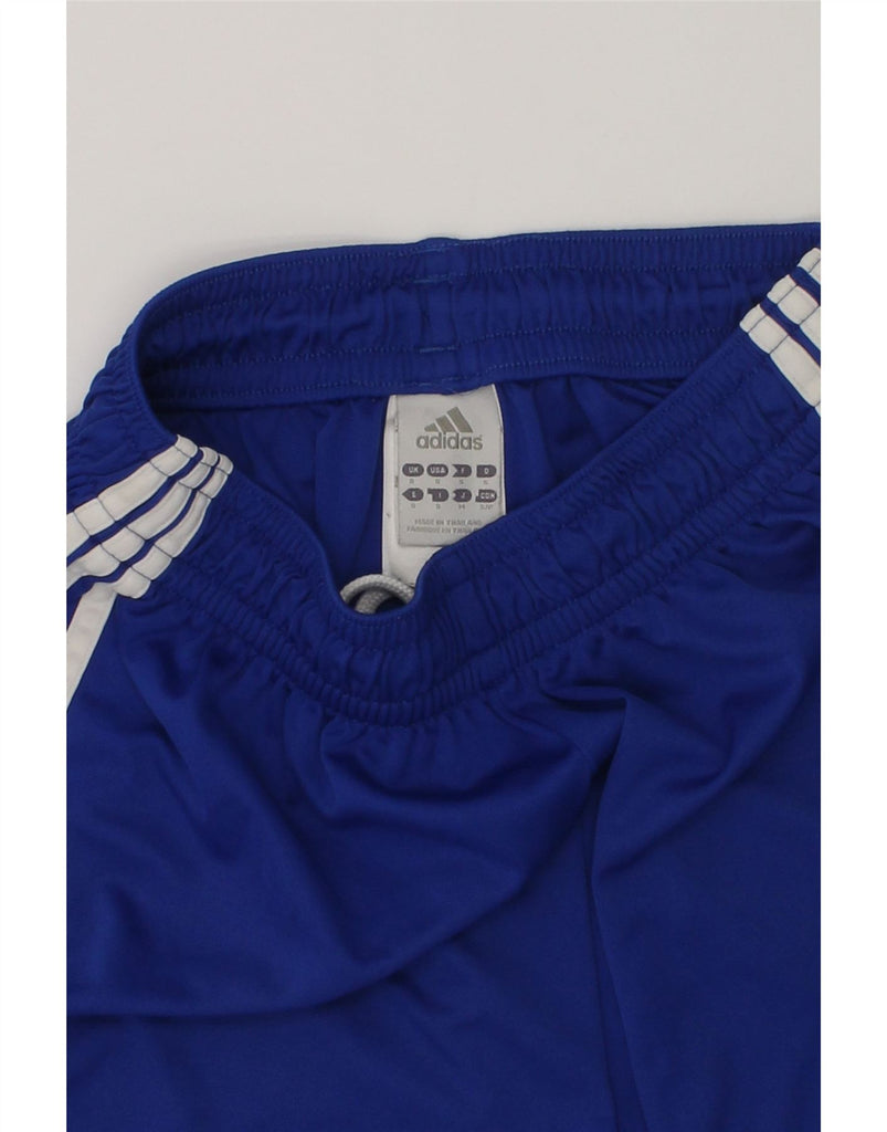 ADIDAS Boys Sport Shorts 11-12 Years Small Blue Polyester | Vintage Adidas | Thrift | Second-Hand Adidas | Used Clothing | Messina Hembry 