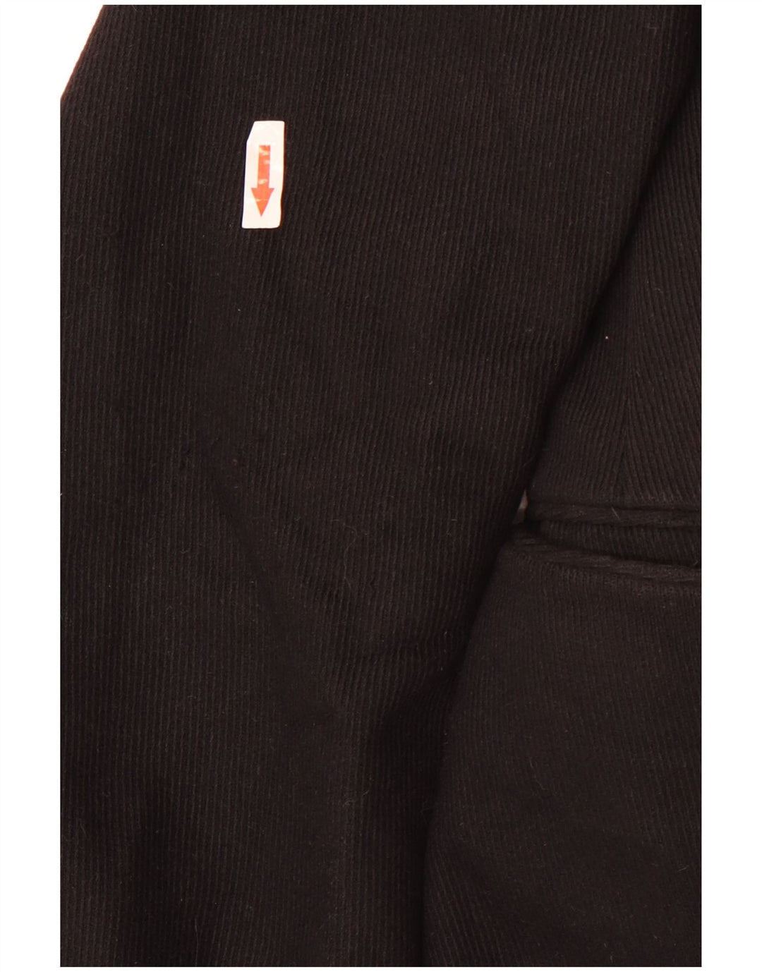 Fay Mens Corduroy Overcoat UK 40 Large Black