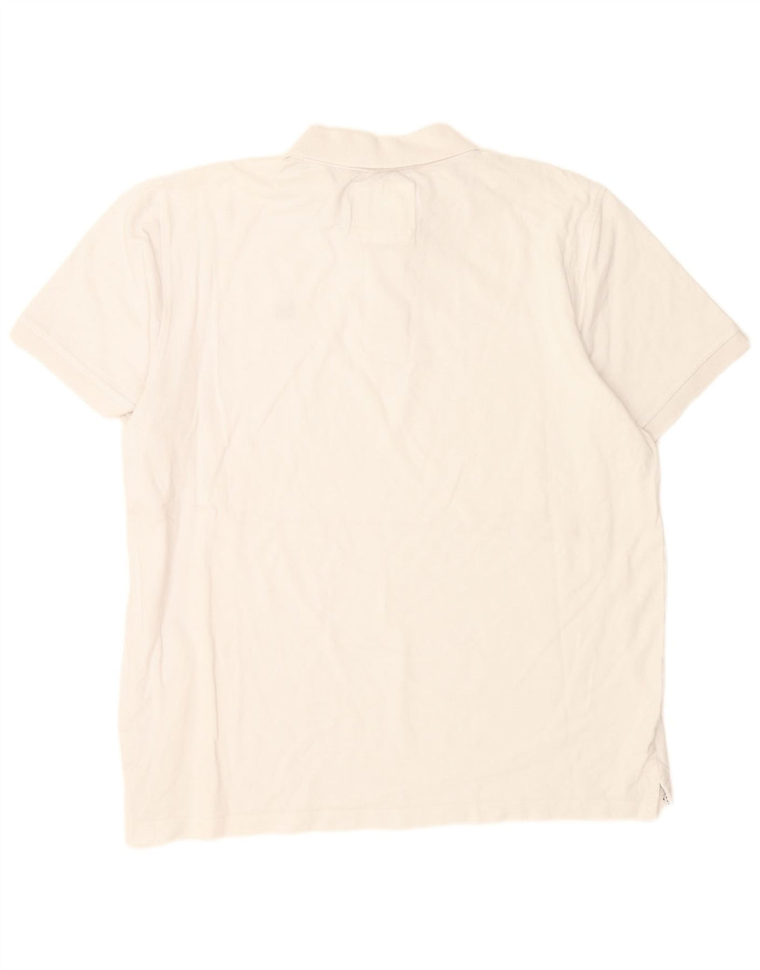 Crew Clothing Mens Polo Shirt XL White Cotton
