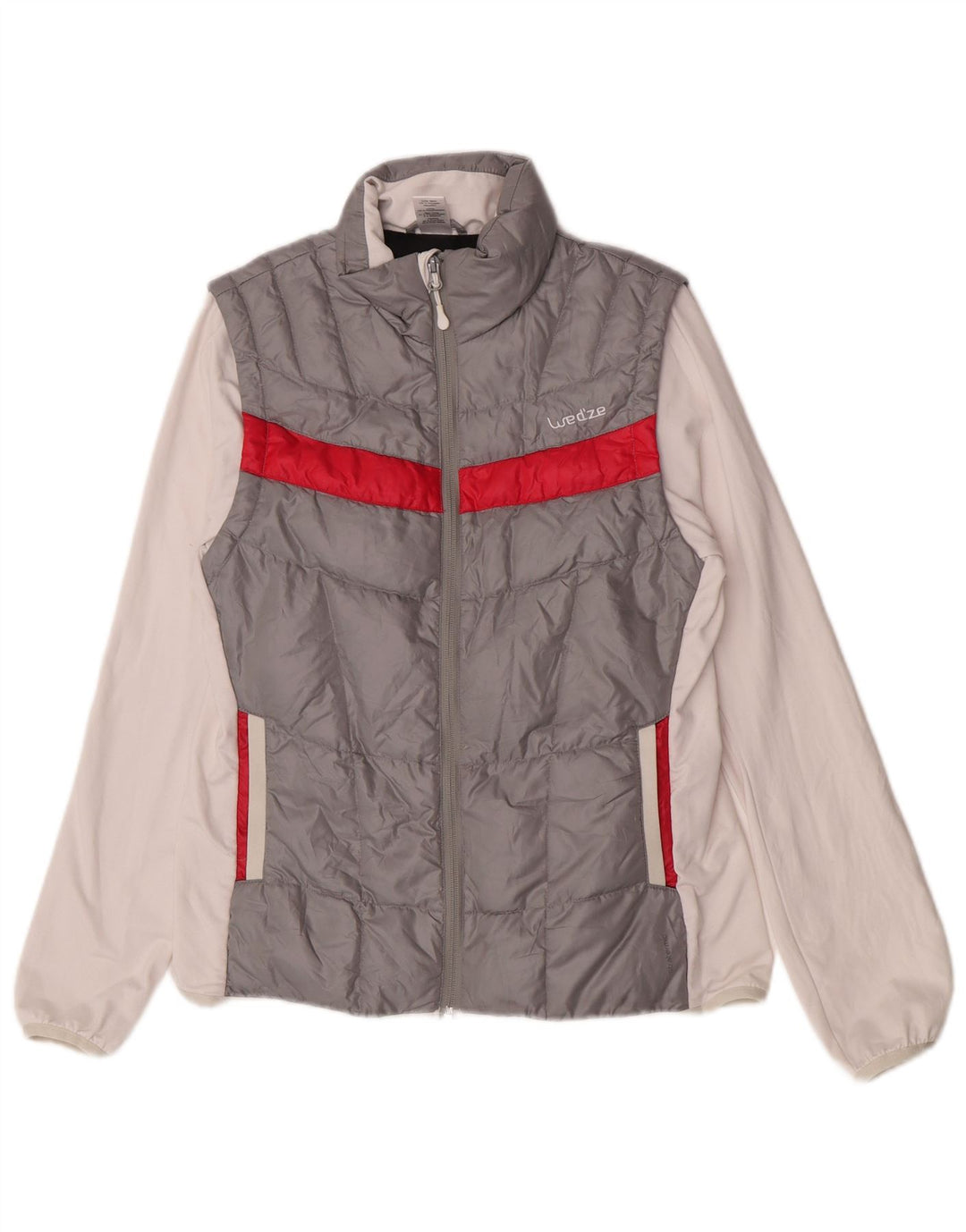 Wedze Womens Padded Jacket UK 10 Small Grey Colourblock Polyester