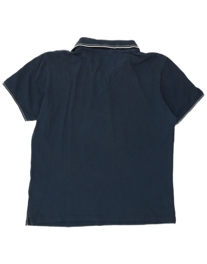 Champion Mens Polo Shirt Medium Navy Blue Cotton