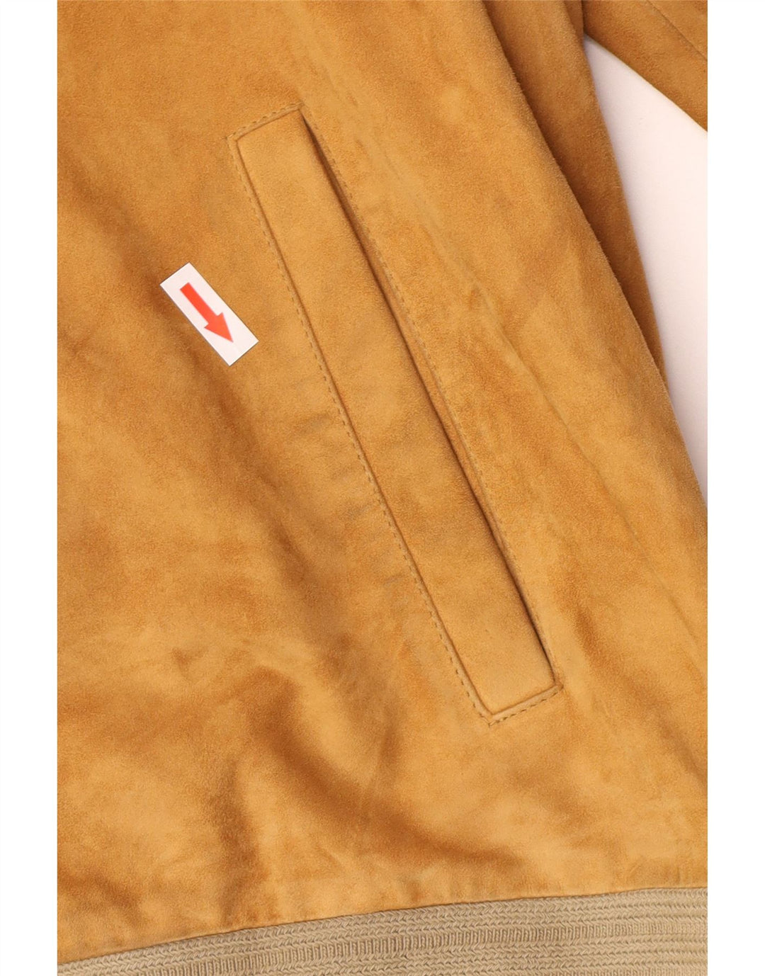 Gerani Mens Suede Bomber Jacket IT 56 3XL Beige Leather