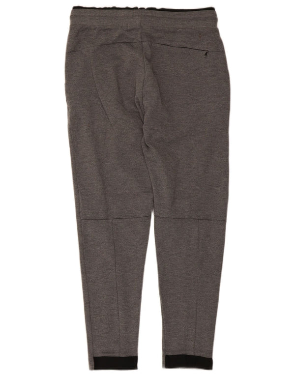 Zara Mens Crop Tracksuit Trousers Small Grey Colourblock Polyester