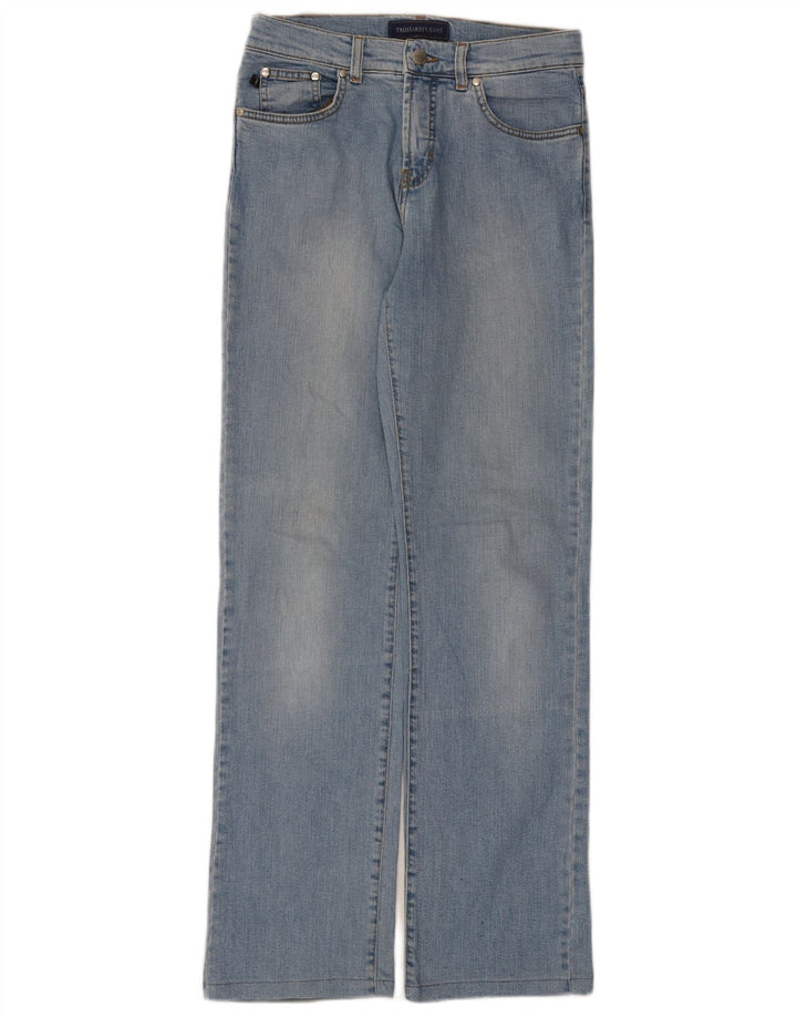 Trussardi Womens Straight Jeans W29 L31 Blue Cotton