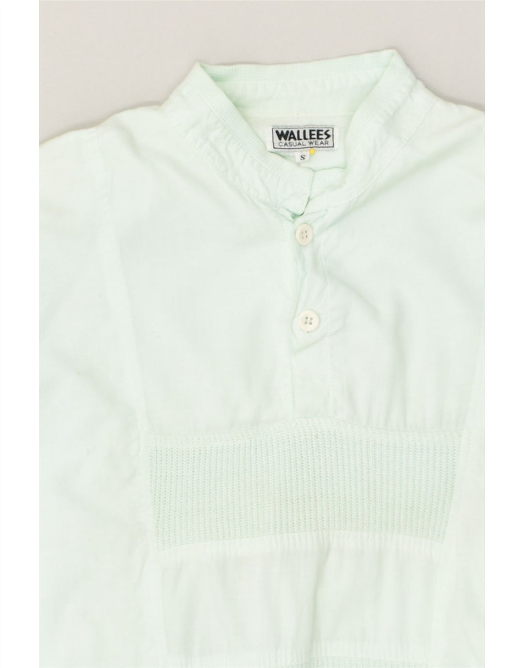 WALLEES Mens Sweatshirt Jumper Small Blue Cotton | Vintage Wallees | Thrift | Second-Hand Wallees | Used Clothing | Messina Hembry 