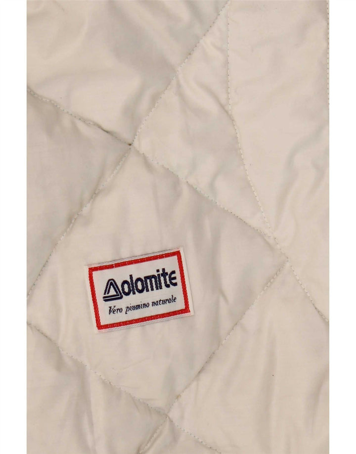 Dolomite Mens Hooded Reversible Padded Jacket UK 36 Small White Polyester