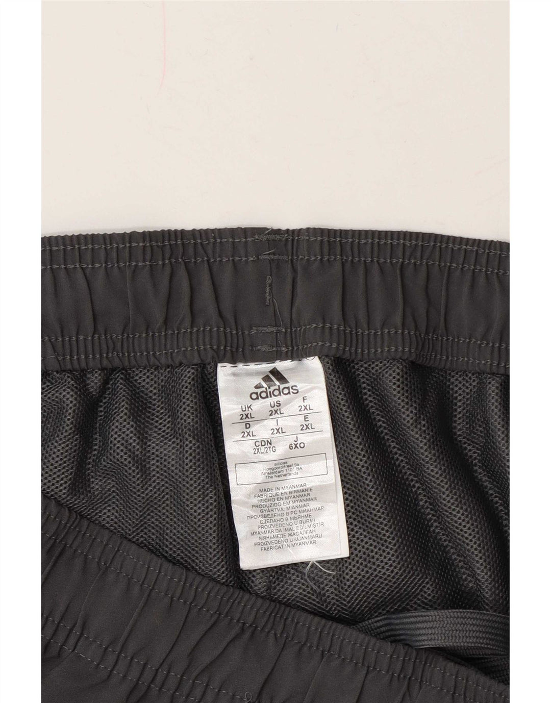 Adidas Mens Sport Shorts 2XL Grey Polyester