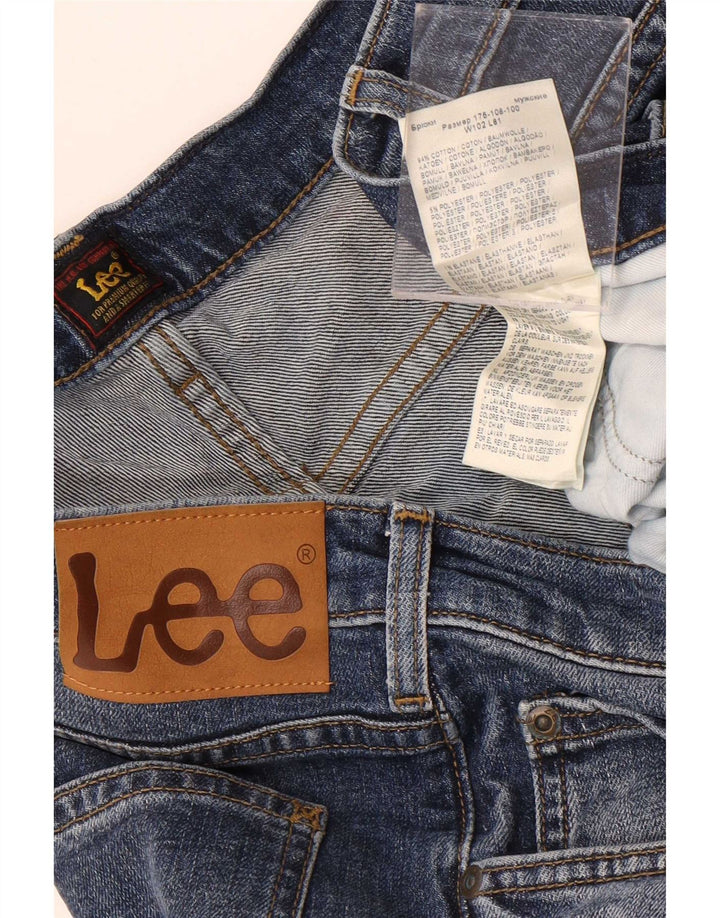 Lee Mens Rider Cropped Jeans W40 L27 Blue Cotton
