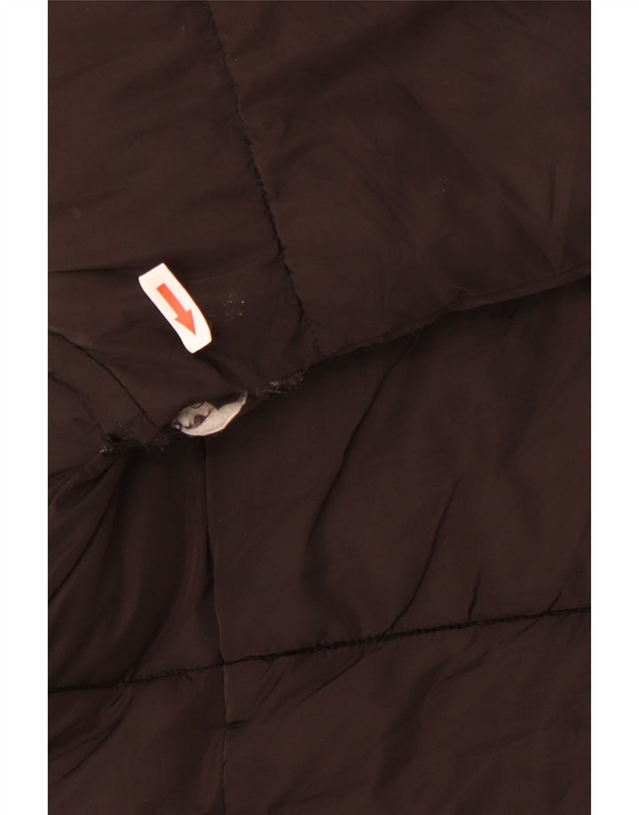 Topshop Womens Oversized Padded Jacket UK 12 Medium Black Polyester