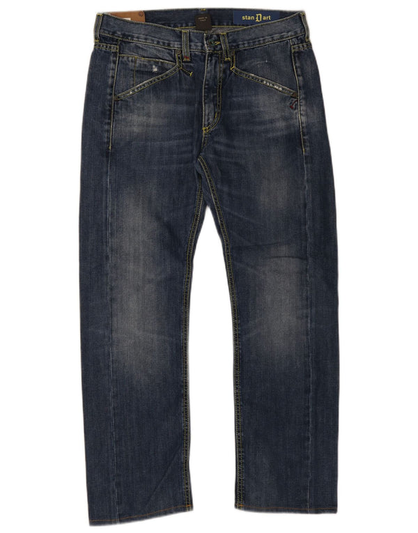 Dondup Mens Standard Straight Jeans W32 L28 Navy Blue