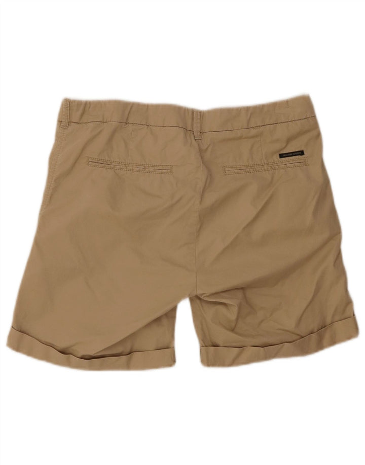 Maison Scotch Womens Chino Shorts W28 Medium Beige Cotton