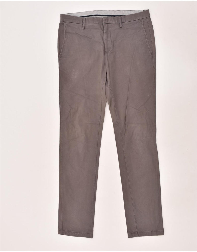 TOMMY HILFIGER Mens Slim Chino Trousers W34 L34  Grey Cotton | Vintage Tommy Hilfiger | Thrift | Second-Hand Tommy Hilfiger | Used Clothing | Messina Hembry 