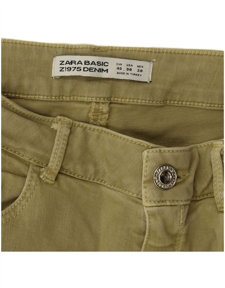 ZARA Womens Skinny Jeans EU 40 Medium W30 L27 Khaki