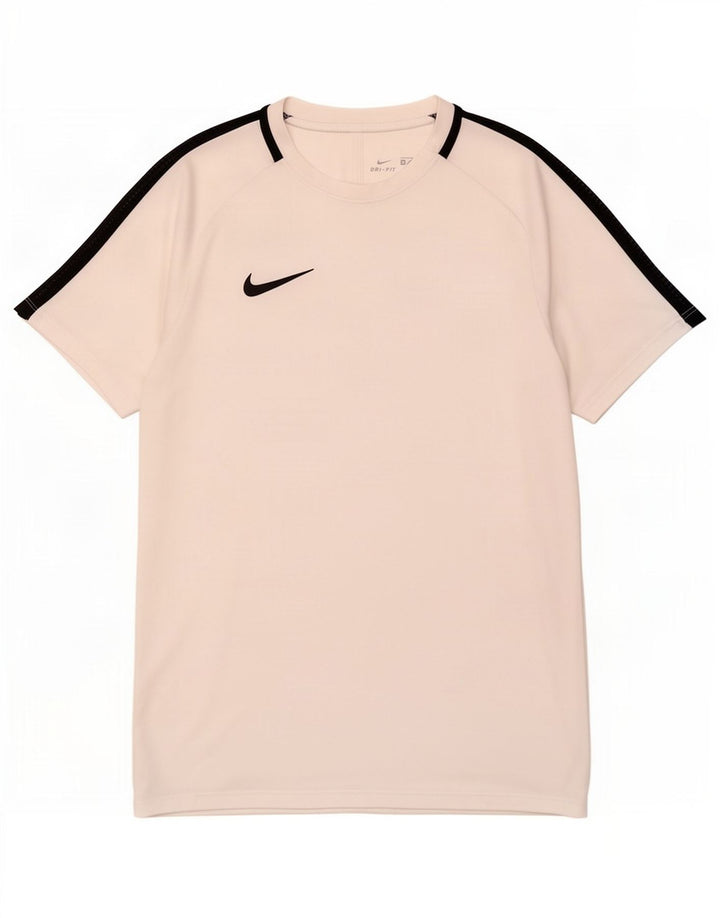 Nike Mens Dri Fit T-Shirt Top Small White Polyester