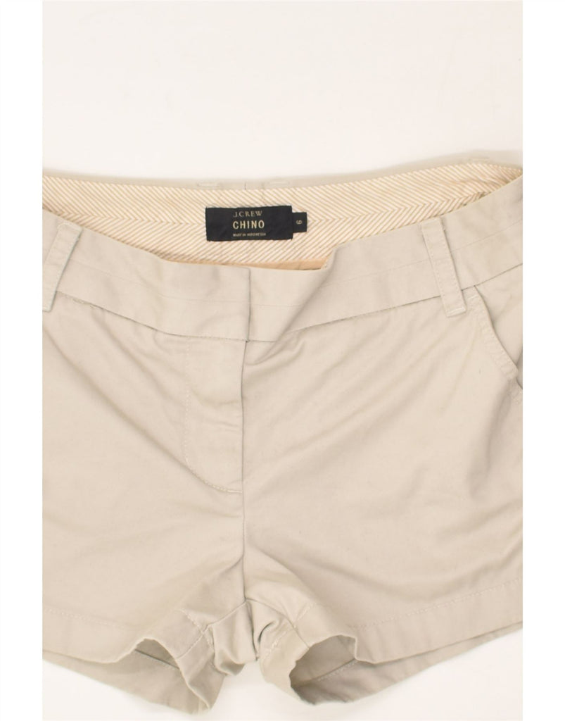 J. CREW Womens Chino Shorts US 6 Medium W33  Grey Cotton | Vintage J. Crew | Thrift | Second-Hand J. Crew | Used Clothing | Messina Hembry 