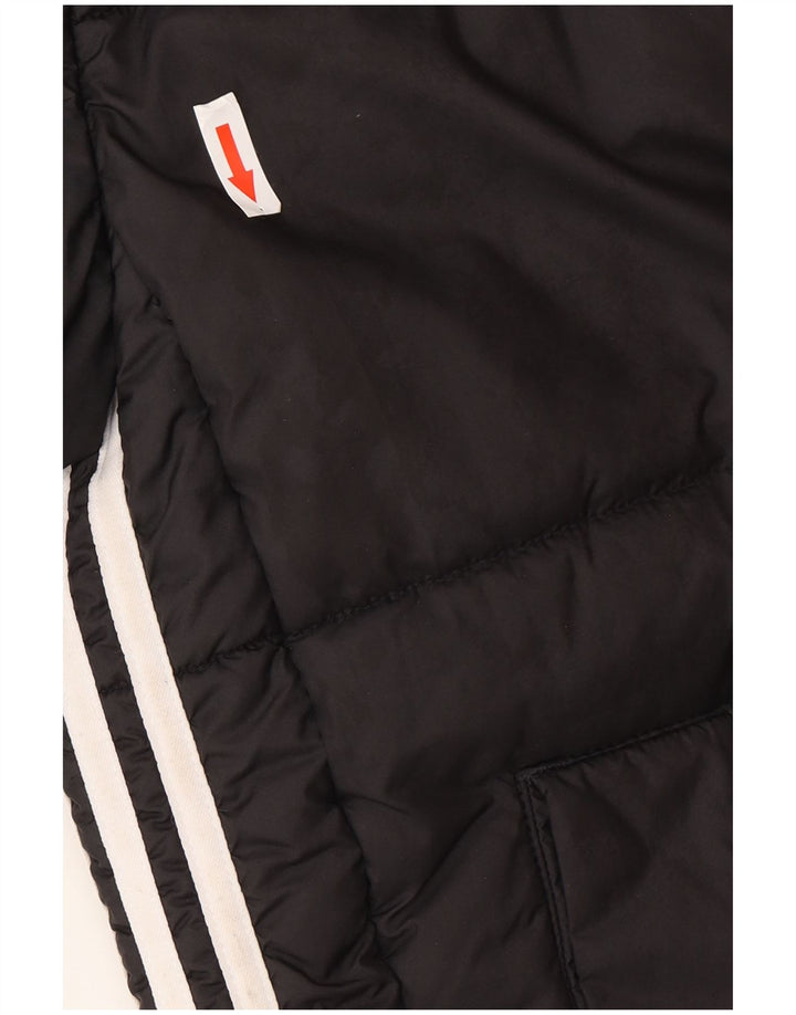 Adidas Womens Oversized Padded Jacket UK 10 Small Black Polyester