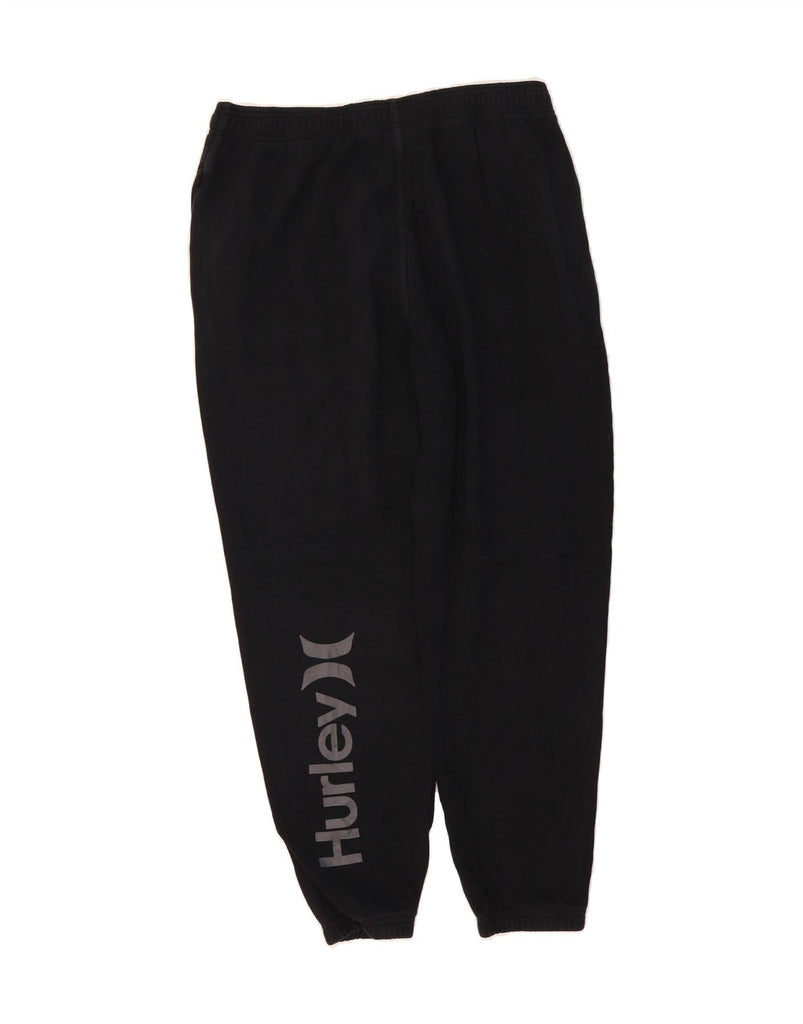 HURLEY Mens Graphic Tracksuit Trousers Joggers Medium  Black Cotton Vintage Hurley and Second-Hand Hurley from Messina Hembry 