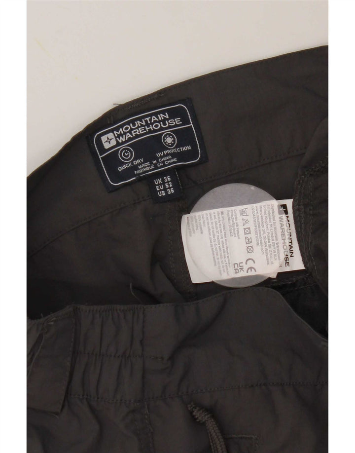 Mountain Warehouse Mens Cargo Shorts W36 Large Grey Nylon