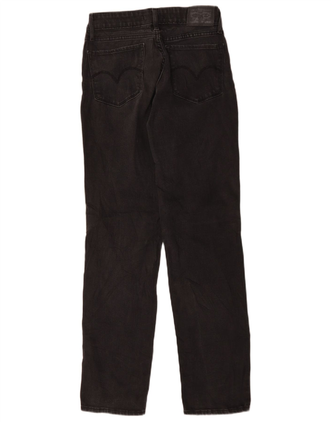 Levi's Womens 712 Slim Jeans W26 L29 Black Cotton