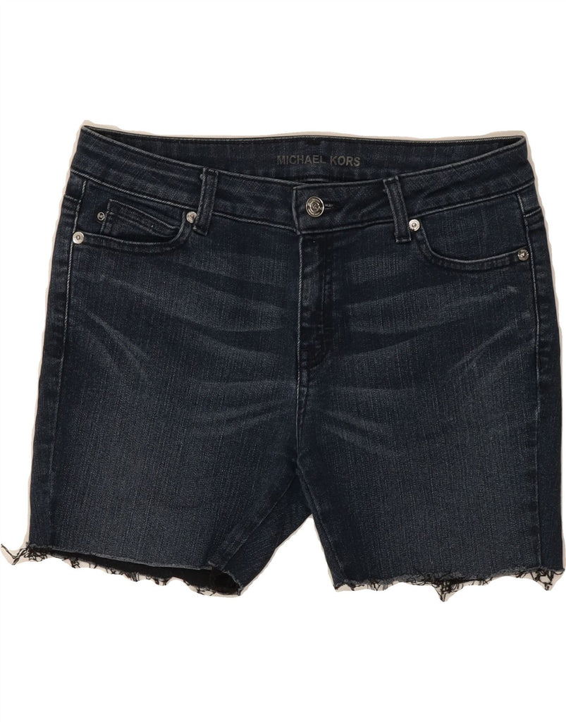 MICHAEL KORS Womens Denim Shorts US 8 Medium W30 Blue Cotton Vintage Michael Kors and Second-Hand Michael Kors from Messina Hembry 