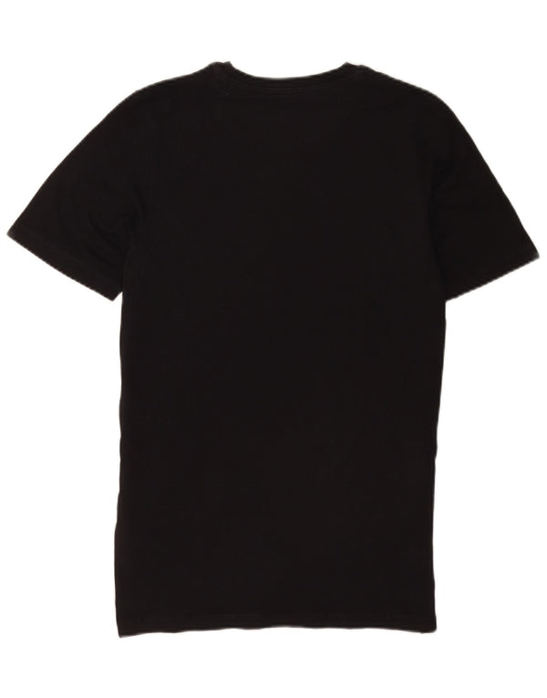 Jack & Jones Boys Graphic T-Shirt Top 15-16 Years Black Cotton