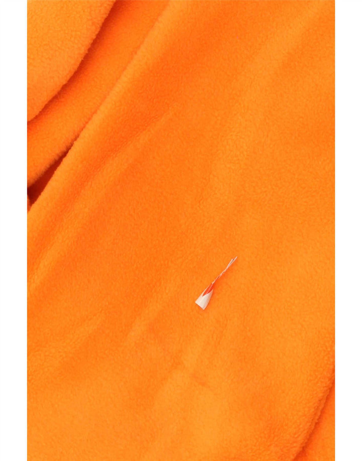 Superdry Mens Hooded Fleece Jumper Large Orange Polyester