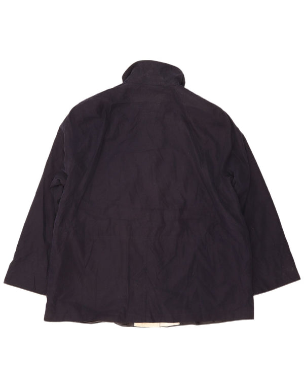 Marks & Spencer Womens Utility Jacket UK 20 2XL Navy Blue Polyester