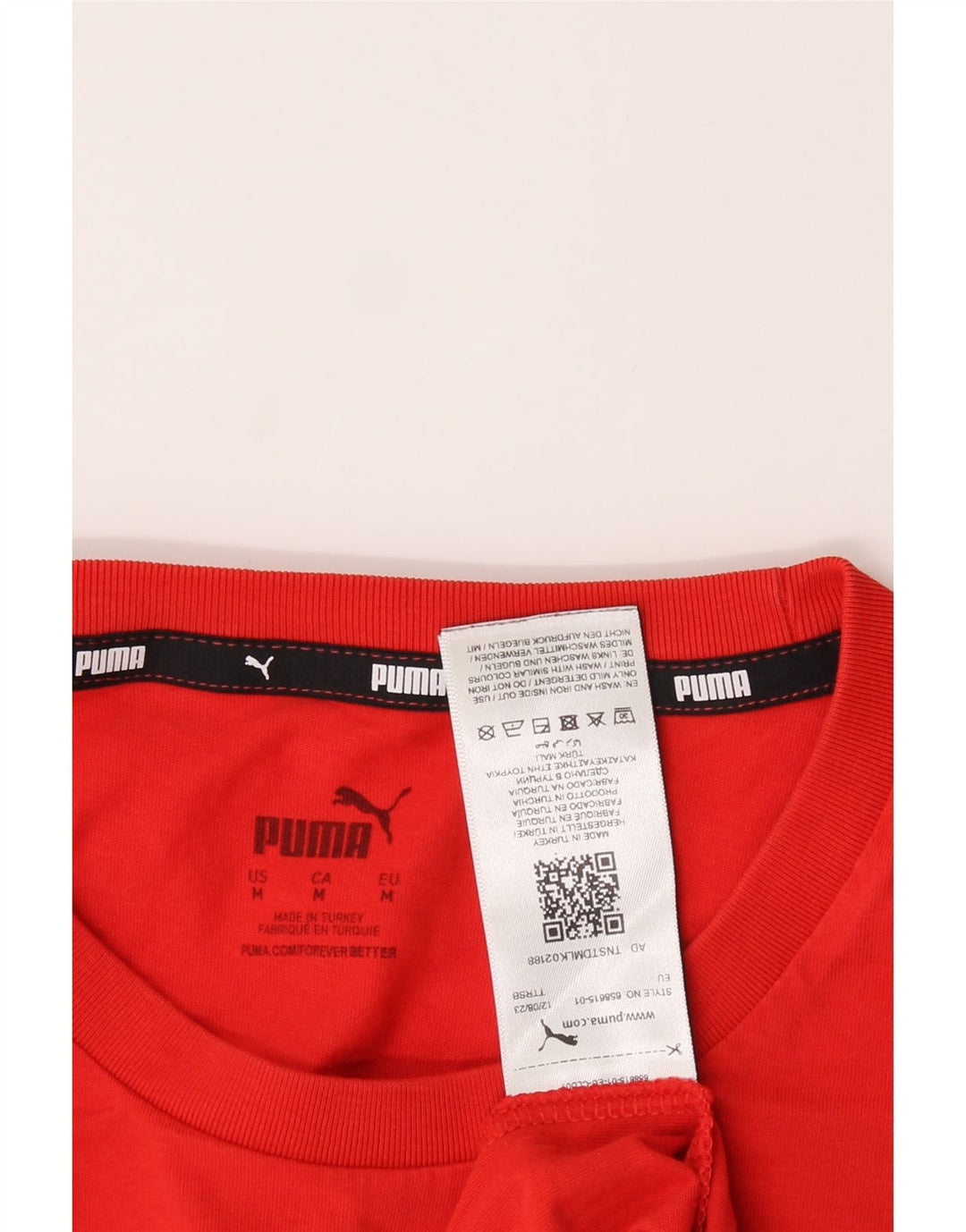 PUMA Mens Graphic T-Shirt Top Medium Red Cotton Vintage Puma and Second-Hand Puma from Messina Hembry 